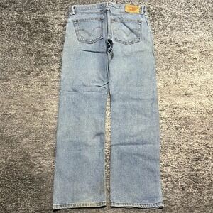 Levi's 505 Jeans Mens 34x32 Straight Fit Blue Denim Vintage 2000s